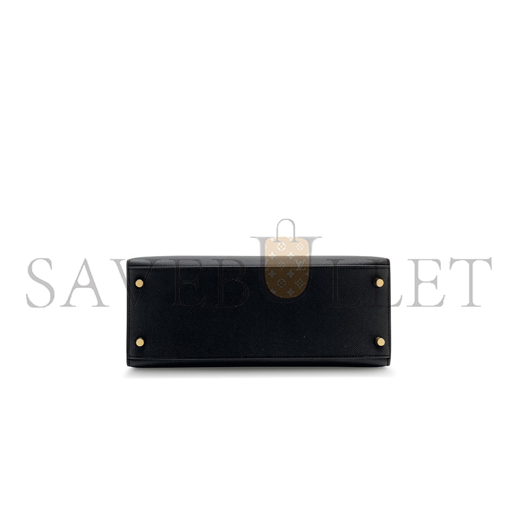 H**mes master a black epsom leather kelly 28 with gold hardware (28*22*10cm)